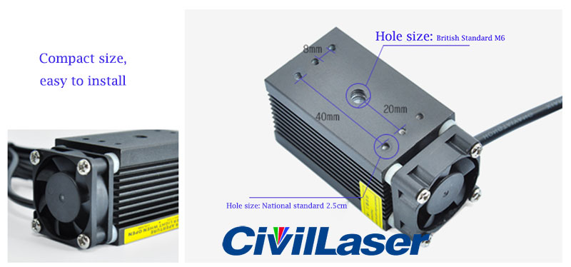 450nm 1000mw Blue laser module Special for engraving